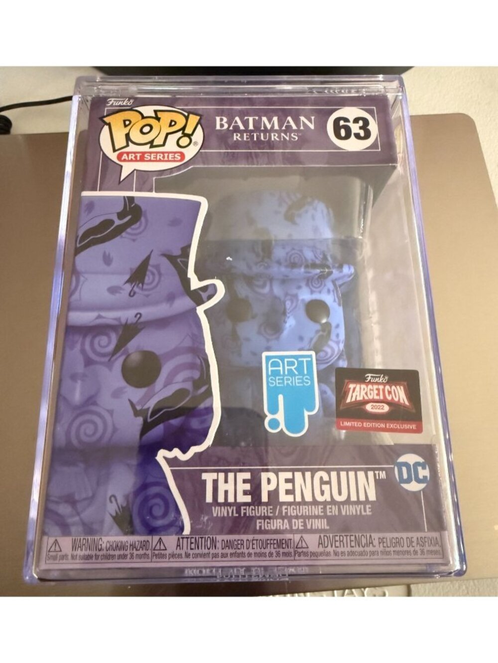 Funko Pop Art Series DC Batman Returns The Penguin #63 Targetcon W/Hard Case New